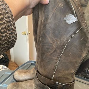 Harley Davidson motor bike riding boots. Excellent condition. Only worn twice.